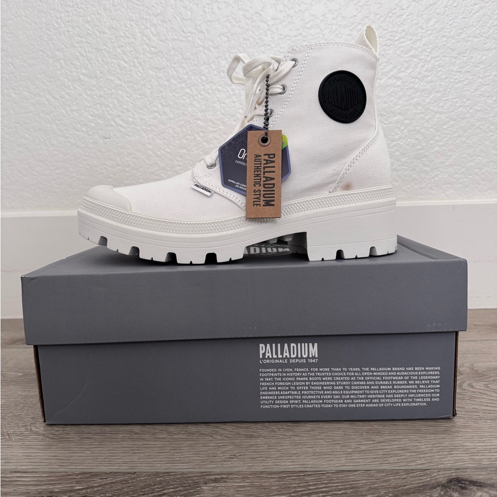 Palladium Off-White Canvas High-Tops